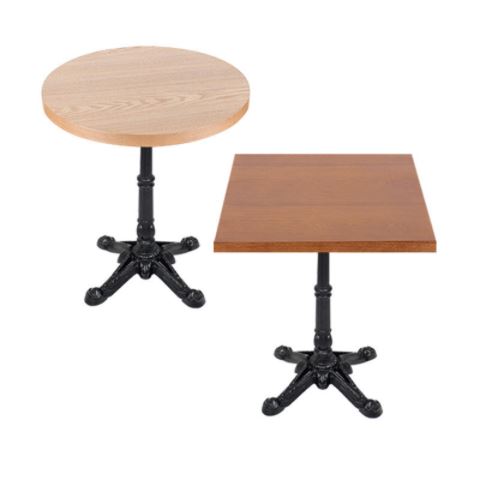 GM012 무늬목 주물다리 테이블